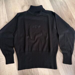Vintage Bogner Wool Blend Sweater Black Medium
